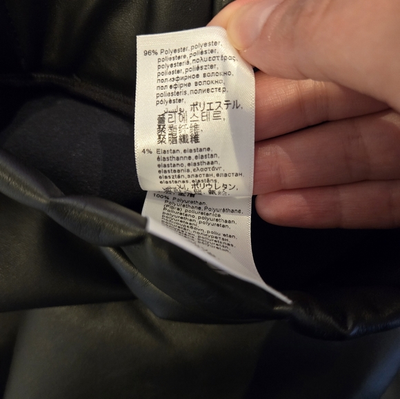 Wolford Faux Leather A-Line Skirt Size 4 - Picture 5 of 7